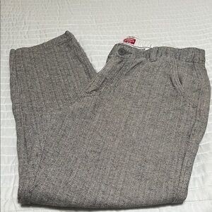 Levi's Men's Gray Herringbone Dress Pants